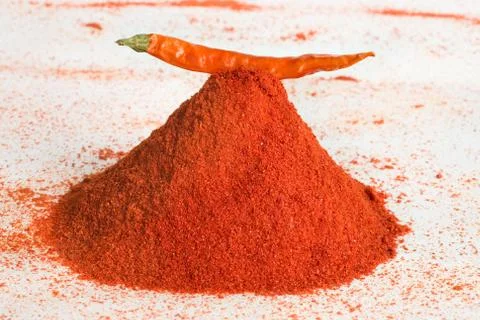 A pile of chilli spice Foto stock