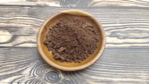 A Pile of Chocolate Powder Stock Footage 314096862