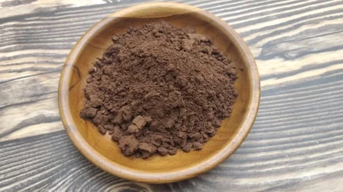 A Pile of Chocolate Powder Stock Footage 314096879