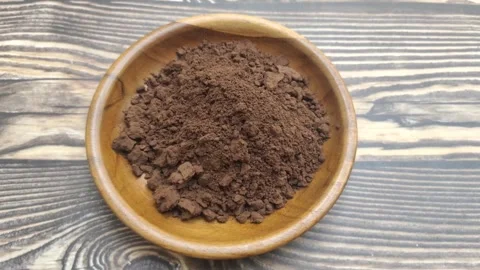 A Pile of Chocolate Powder Stock Footage 314096898