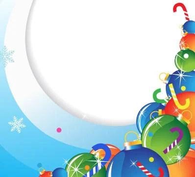Pile of Christmas decorations Stock Illustration