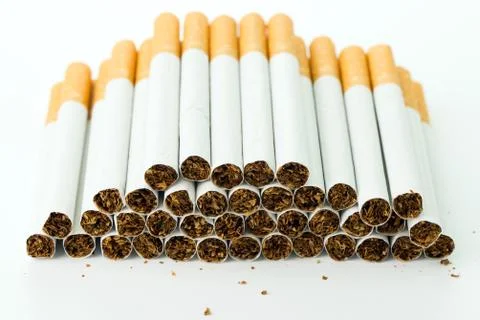 Pile of cigarettes Stock-Fotos