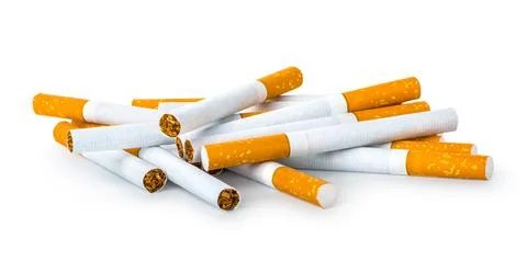 Pile of cigarettes Stock Photos