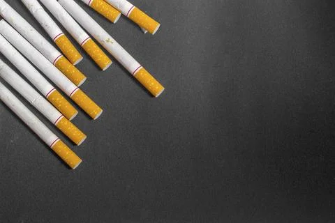 A pile of cigarettes Stock Photos