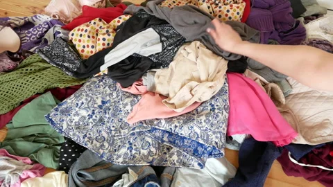 clothes on floor photography