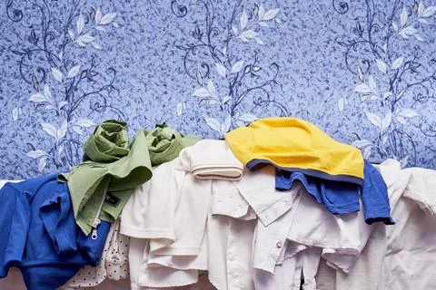 Pile of clothes Stock Photos