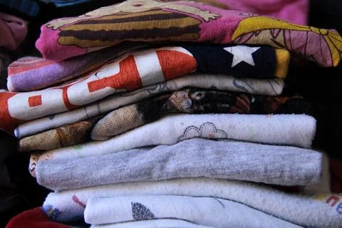 Pile of Clothes. Foto stock