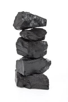 Pile of coal Stock Photos