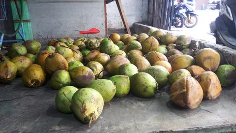 Pile of coconut  Foto stock