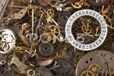 Pile of cogs Stock Photos