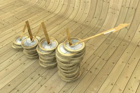 Pile of coins Иллюстрация