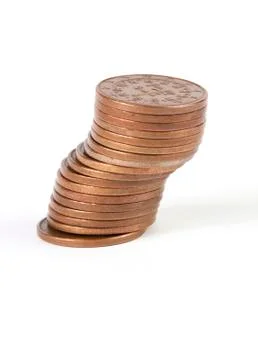 Pile of coins Stock Photos