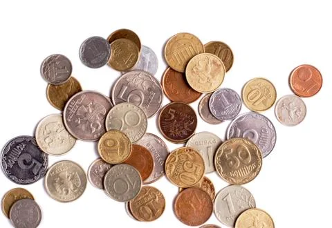 Pile of coins Stock Photos