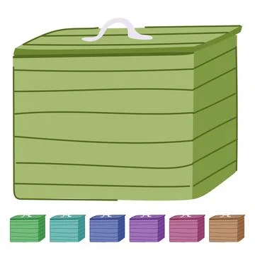 Pile compost bin vector cartoon graphic Stock Illustration