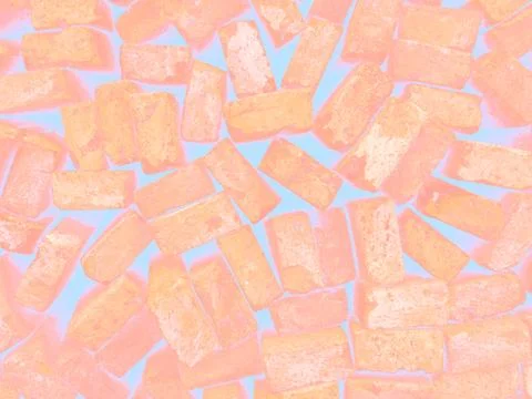 Pile of construction bricks Stock Photos