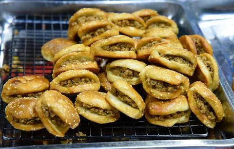 A pile of cooked foochow Kompiah 2 Stock Photos