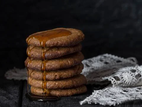 Pile of cookies Stock Photos