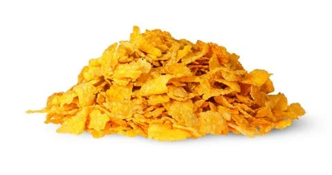 Pile of corn flakes Stock Photos