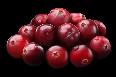 Pile of cranberries, paths Stock Photos