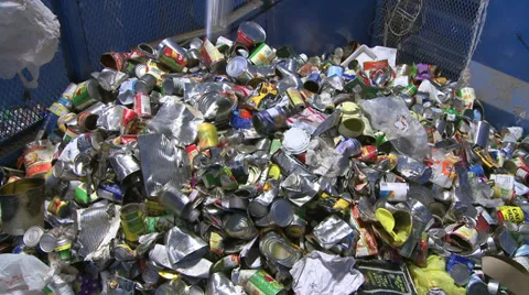 Pile of crushed cans (2 of 5) Stock-Footage 32283786