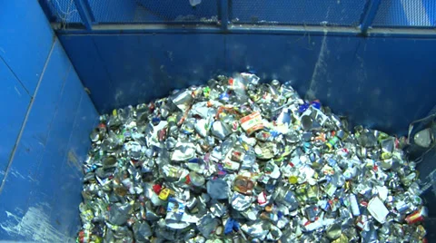 Pile of crushed cans (4 of 5) Stock Footage 32283679