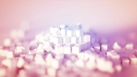 Pile of Cubes Illustrazione stock