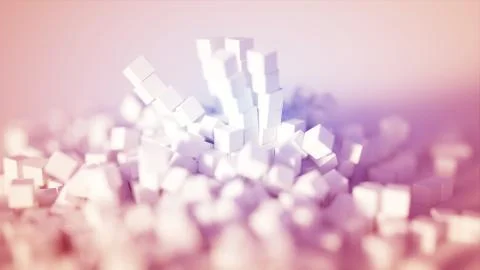 Pile of Cubes Illustrazione stock