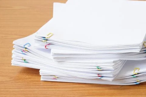 Pile of documents Foto stock