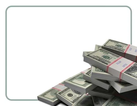 Pile of dollars Stock Illustration