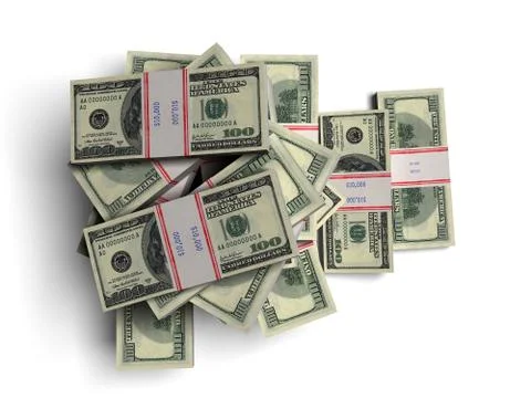 Pile of dollars Ilustración de archivo