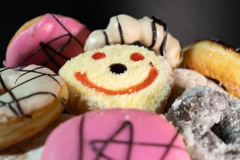 A pile of donuts Stock Photos