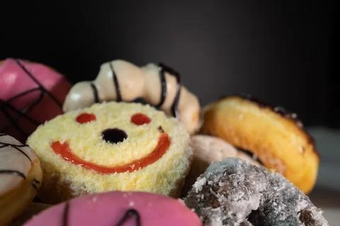 A pile of donuts Stock Photos