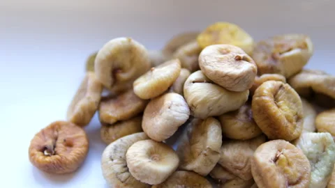 Pile of Dried Figs on the Table Video stock 302095821