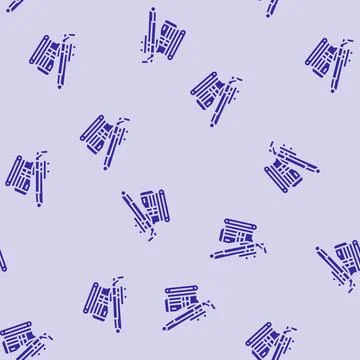 Pile driver civil engineer glyph seamless pattern Stock Illustration