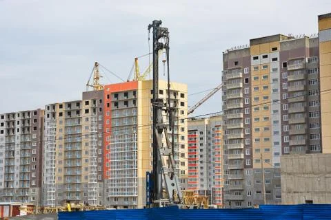 Pile-driver Fotos Stock