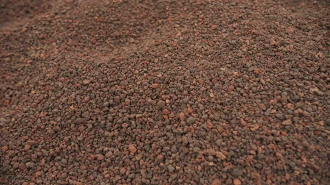 Pile of Expanded Clay Aggregate for Construction Use Stock Footage 303783817