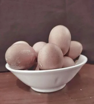 Pile a few eggs Foto stock