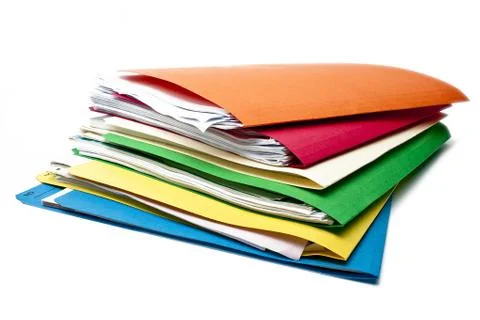 Pile of files Stock Photos