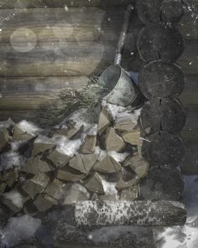Pile of firewood Stock Photos