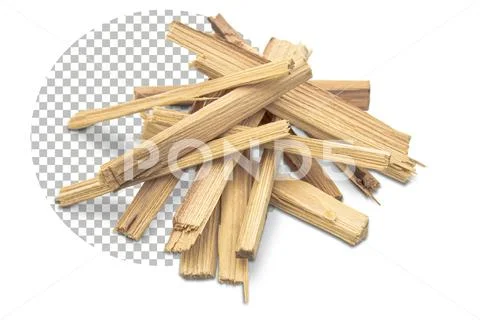 A pile of firewood prepared for the fire. PSD Template