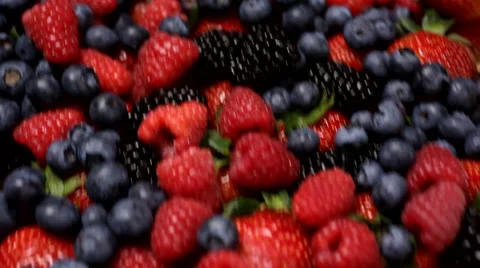 Pile of fresh berries Stock Footage 61659371