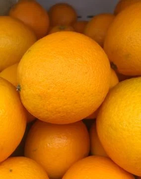 Pile of fresh oranges. Stock Photos