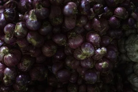 A Pile Of Fresh Shallots Stock Photos