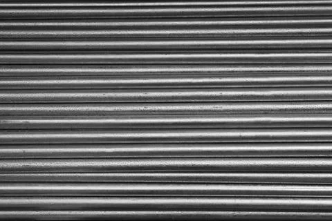 Pile of galvanized pipe Stock Photos