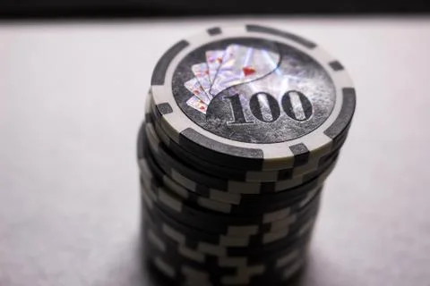 Pile of game chips 写真素材