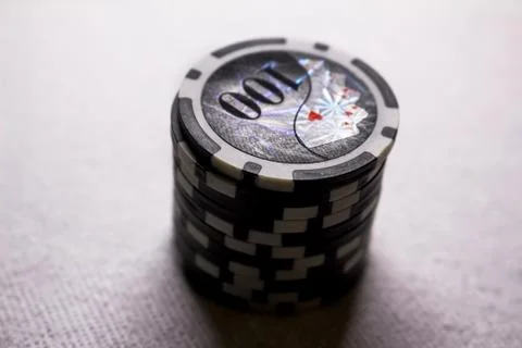 Pile of game chips Stock Photos