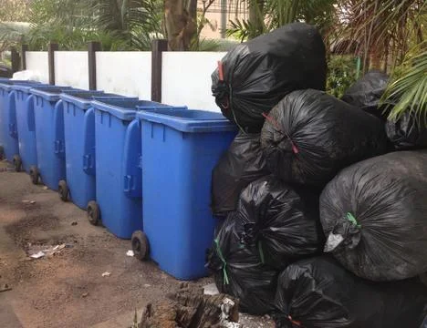 The pile of garbage Stock Photos