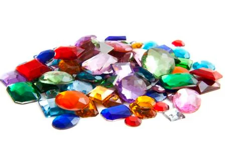 Pile of gems Stock Photos