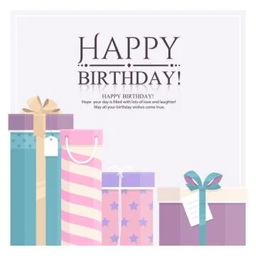 Pile of gift boxes for your birthday or christmas. Stock Illustration