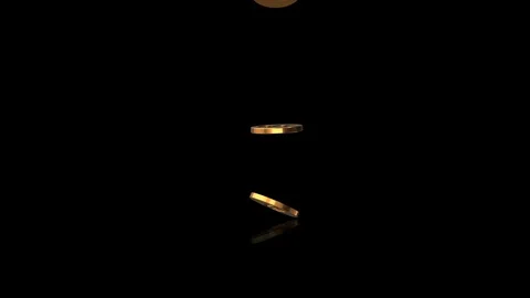 Pile of Gold Coins Stock Footage 129359799